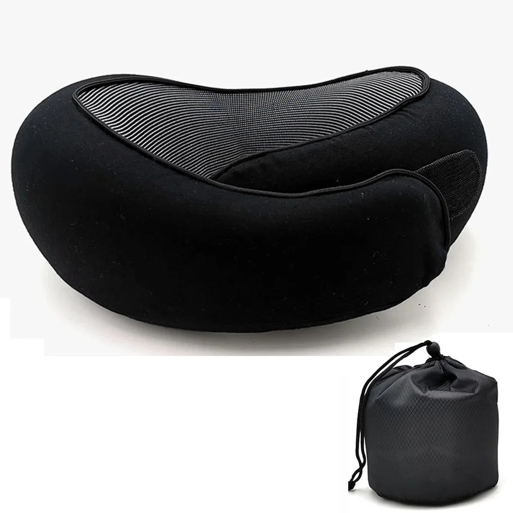 Cuscino da viaggio cervicale Retta colore nero
