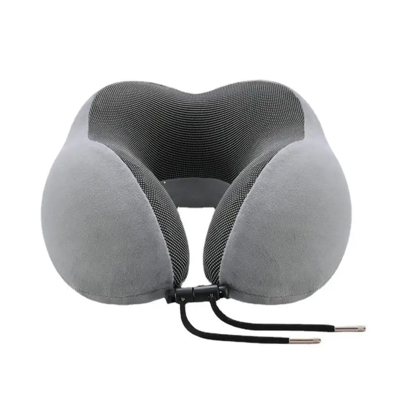Cuscino cervicale U-Shape in memory foam Retta colore grigio argento