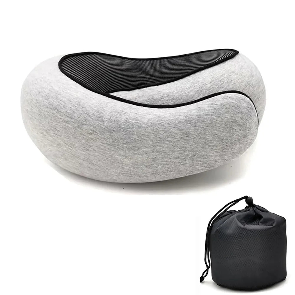 Cuscino da viaggio cervicale Retta colore grigio chiaro