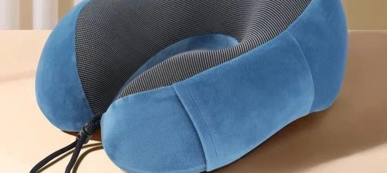 Cuscino U-Shape Retta blu